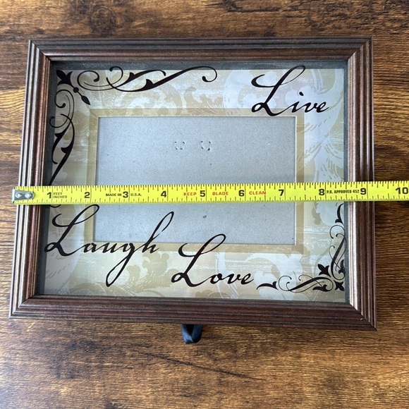 NWT Brown Live Laugh Love Photo Wooden Frame - Picture 3 of 8